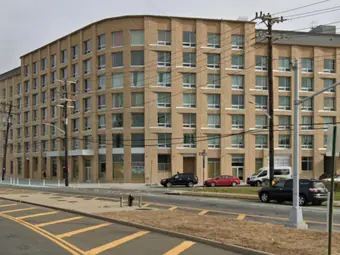 Building industrial brick, project building in New York