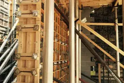 Concrete column forms, concrete work in New York
