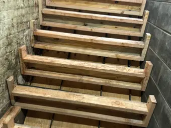 Concrete form braces, concrete work in New York