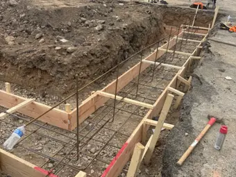 Foundation corner forms, foundation work in New York