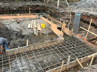 Foundation footing forms, foundation work in New York