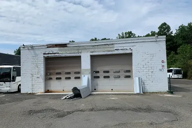 Garage building renovation, before