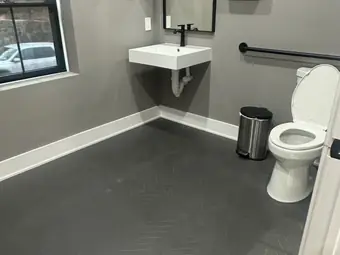 Interior bathroom finished, interior work in New York