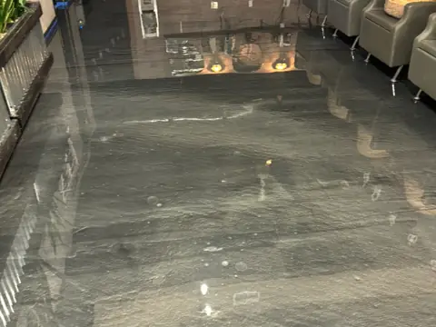 Interior polished lounge, interior work in New York