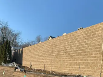 Masonry block wall, masonry renovation in New York