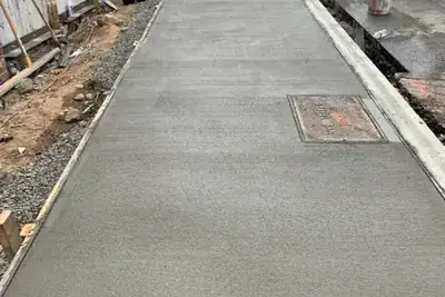 Sidewalk new walk, sidewalk and curb work in New York