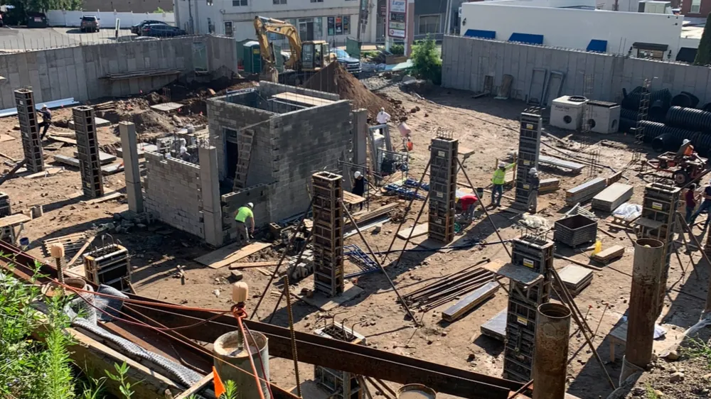 Steel columns site, steel repair in New York